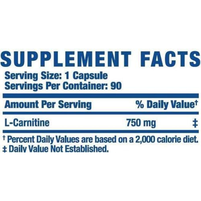 L-Carnitine-XS 750 mg 60 caps