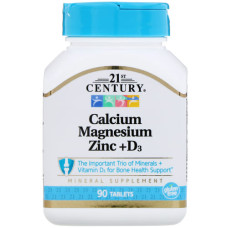 Calcium Magnesium Zinc + D3  90 tab