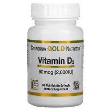 Vitamin D3 125 mcg (2000 IU)  90 Fish Gelatin Softgels