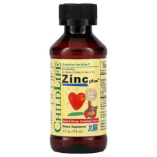 Zinc Plus цинк, натуральный вкус манго и клубники, 118 мл