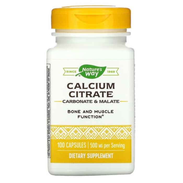 Calcium Citrate 500 mg 100 caps