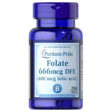 Folate 666 mcg DFE 250 tab