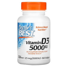 Vitamin D3 125 mcg (5000 IU)  360 caps